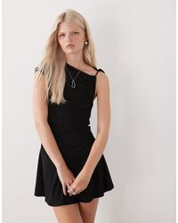 Reclaimed (vintage) - Mini Skort Dress With Shoulder Tie Detail - Lyst