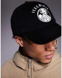 Palace Claw Furry Trucker Logo-Detail Baseball Hat in Black for