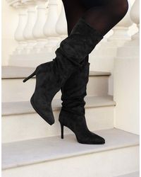 SIMMI - Clarke Ruched Boots - Lyst