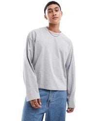 ASOS - Essential Heavyweight Oversized Boxy Long Sleeve T-shirt 240gsm - Lyst