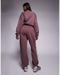 nike mini metallic swoosh oversized pastel purple hoodie