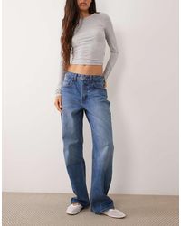 Abercrombie & Fitch - Curve Love 90s Relaxed Straight Leg Jeans - Lyst