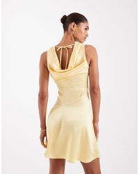 JJXX - Satin Mini Dress With Tie Detail - Lyst