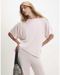 River Island - Textured Asymmetric Hem Top - Lyst