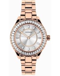 Sekonda - Margot 34Mm Analogue Watch With Rose Case And Stainless Steel Bracelet With Dial - Lyst