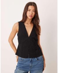 ASOS - Lace Trim Waistcoat - Lyst