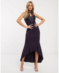 Lipsy – Midikleid mit Pailletten - Lila