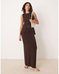 Pretty Lavish - Knit Maxi Skirt - Lyst