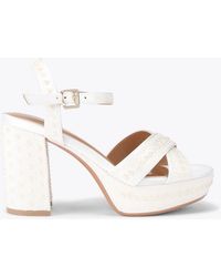 KG by Kurt Geiger - Fleur Platform Heeled Sandals - Lyst