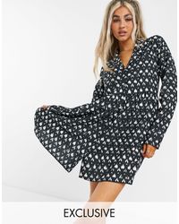 Noisy May - Exclusive Bowling Shirt Dress - Lyst