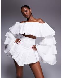 The Dolls House - Madonna High Waist Ruffle Short Co-ord - Lyst