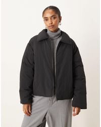 ASOS - Puffer Jacket With Top Collar - Lyst