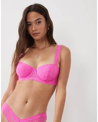 ASOS - Fuller Bust Lucinda Lace Balcony Bra With Lace Trim - Lyst