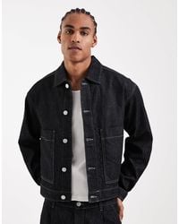 Jack & Jones - Co-ord Workwear Raw Wash Denim Jacket - Lyst