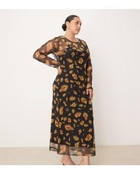 Never Fully Dressed - Long Sleeve Mesh Maxi Dress - Lyst