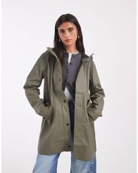 ONLY - Hooded Raincoat - Lyst