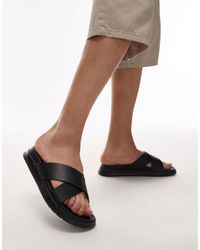 Tommy Hilfiger - – sandalen aus leder - Lyst