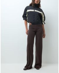 Monki - Wide Leg Soft Touch Trousers Co-Ord - Lyst