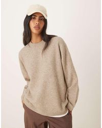 ASOS - Relaxed Crew Neck Jumper - Lyst