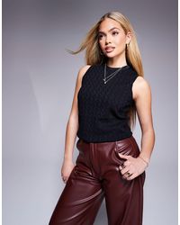 ARMANI EXCHANGE - – ärmelloses oberteil aus feinstrick - Lyst