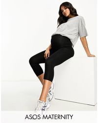 ASOS - Asos design maternity - legging pantacourt recouvrant le ventre - Lyst