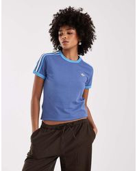 adidas Originals - Slim-Fit T-Shirt Met 3-Stripes - Lyst