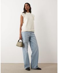 ASOS - – strickpullunder aus tweed - Lyst