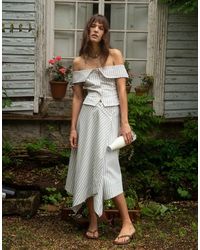 Muse Assembly - Midaxi Asymmetric Hem Skirt - Lyst