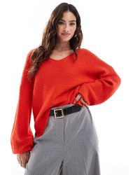 Threadbare - Fluffy V-neck Slouchy Jumper - Lyst