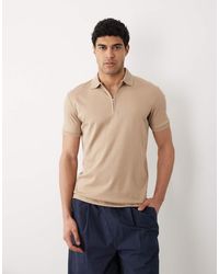 SELECTED - Polo Con Zip Corta - Lyst