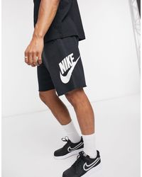 Nike Aw77 Alumni Shorts in Dark Grey 