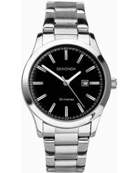 Sekonda - Taylor 34Mm Analogue Watch With Alloy Round Case, Stainless Steel Bracelet And Dial - Lyst