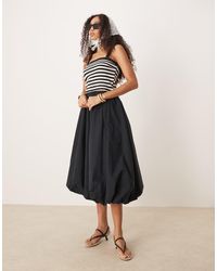 Abercrombie & Fitch - Maxi Rok Met Hoge Taille En Bobbelstructuur - Lyst