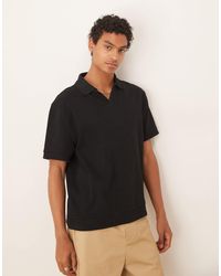 ASOS - Premium Heavyweight Relaxed Polo T-Shirt 300Gsm - Lyst