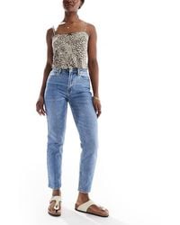 ONLY - Emily High Waisted Straight Leg Jeans - Lyst