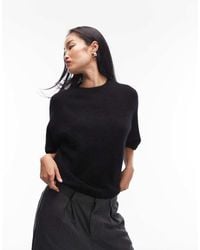 & Other Stories - Gebreide Trui Van Alpacawol-Mix Met Korte Mouwen - Lyst