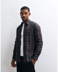 Barbour - Camisa De Cuadros De Manga Larga Boothe En - Lyst