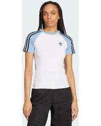 adidas Originals - Adicolor 3-Stripes Slim Fit Raglan T-Shirt - Lyst