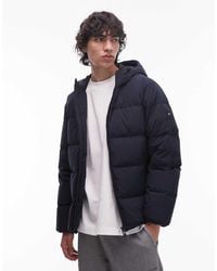 Tommy Hilfiger - Down Hooded Puffer Jacket - Lyst
