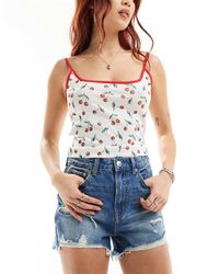 Stradivarius - Gescheurde Denim Short - Lyst