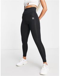 Adidas originals black store trefoil legging