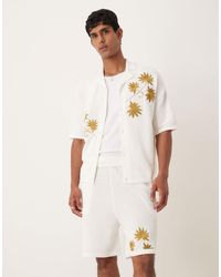 ASOS - Oversized Textured Knitted Shorts Co-ord - Lyst