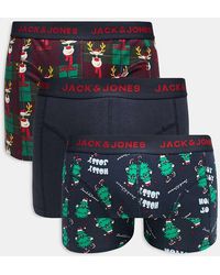 Jack & Jones - 3 Pack Christmas Trunks - Lyst