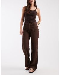 Levi's - Ribcage Wide Leg Linen Trousers - Lyst