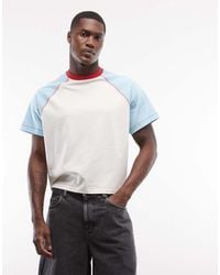 Reclaimed Vintage - Fitted Colour Block Raglan T-shirt - Lyst