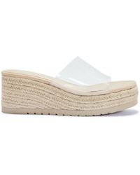SEQWL - Open Toe Slip-On Wedge Sandals - Lyst