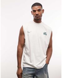 ASOS - Oversized Tank With Nyc Text Print - Lyst