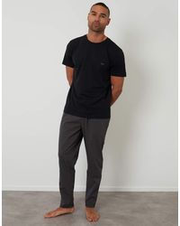 Threadbare - Short Sleeve Stripe Bottom Pyjama Set - Lyst