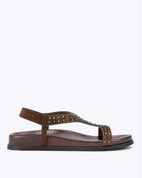 KG by Kurt Geiger - Rowe Flat Sandals - Lyst