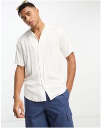 Only & Sons - Short Sleeve Viscose Shirt With Revere Collar - Lyst